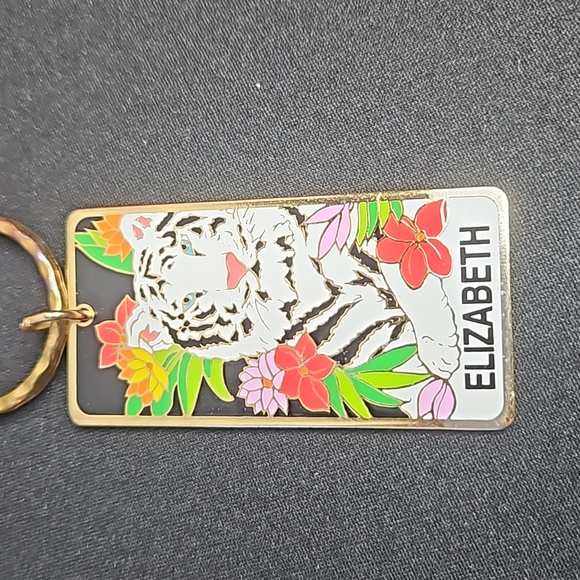 Siegfried & Roy Name plate keyring " Elizabeth " the mirage *las Vegas - Picture 3 of 7
